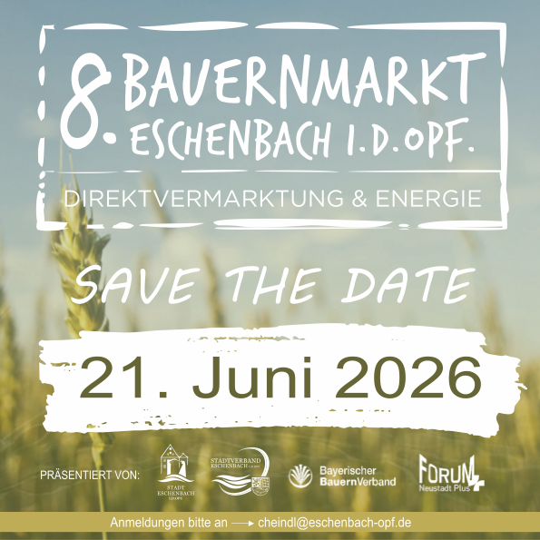 Bauernmarkt 21.06.2026 SAVE THE DATE